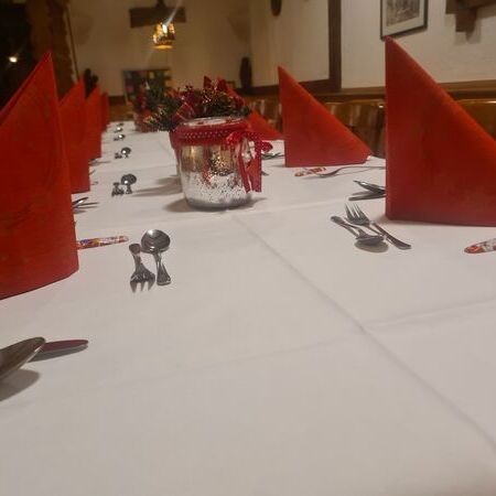 Festive table in the restaurant
